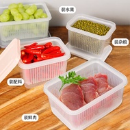 德派龙 展示柜水果保鲜冷冻冷藏密封盒餐盒收纳 水果展示塑料保鲜盒 颜色随机 -