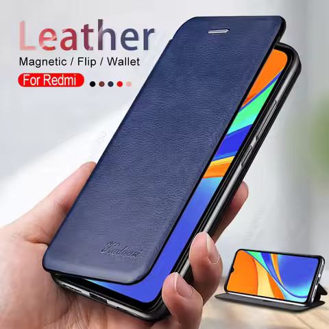 Leather Flip Magnetic Case For Xiaomi Redmi 9c nfc Note 8T 8A 9A 9C 9 A 8 Pro 9S 7 7A 5 Plus Wallet 