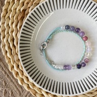 好運紫水晶貔貅彈性手鍊