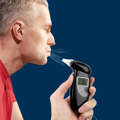 Digital Alcohol Detector Alcohol Breath Tester Breathalyzer Police Alcotest Alcohol Tester