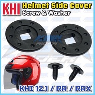 KHI Helmet Side Cover Screw & Washer XDOT G518 LASER Ranger MVSTAR MV Sport LTD Advent SGV KHI CRUIS