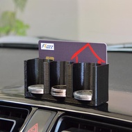 VS-08 PROMO Box-Shaped Car Coin Holder E-Toll Card SlotADA