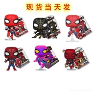 Domestic Funko pop Avengers Spider-Man hand-made movie peripheral Heroes without return black gold battle suit