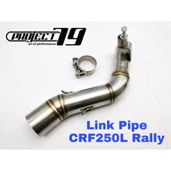 Project79 Honda CRF250L RALLY 2018 Exhaust Piping Slip On Muffler Project79 QPM06SV/BK/CB Stainless