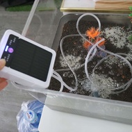 USB Rechargeable Solar Oxygen Pump Ultra Silent Water Proof Fishing Oxygen Pump Adjustable 2-4L/min 