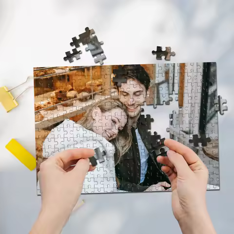 35/300/500/1068pcs Personalized Custom Photo Puzzle couple DIY Photo Puzzle Portrait Handmade Birthd