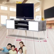 Jessicca 5 Feet TV Cabinet Wood / Hall Cabinet / Lounge Cabinet / Display Cabinet / LCD Cabinet / TV Rack / TV Table / C