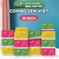 [Live Kol-Posy] Box of 30 Packs of Posy Lotus Tissue Paper 300 Sheets 3 Layers Soft, Smooth, Skin-Fr