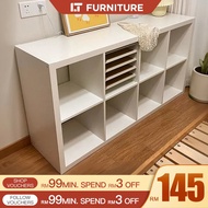 High Quality Storage Cabinet Book Cabinet Bookshelf Display Cabinet Almari Buku 6 Grid Divider Cabin