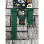 SET PETAK HIJAU BAPE  BNB + BUCKLE JAPAN + BACKLIGHT (SESUAI UTK DW5600/GB5600/GWX5600/GWB5600)