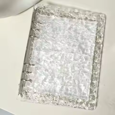 A5/A8 Photocards Holder Transparent Water Ripple Card Booklet DIY Detachable Loose-leaf Binder Photo