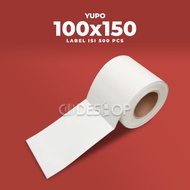 Yupo Label 100x150mm 100x150 Barcode Sticker A6 100 x 150 mm Core 3 Inch contents 500 Pcs
