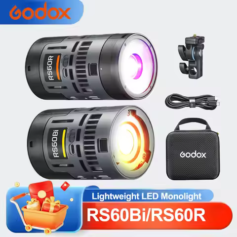 Godox RS60R RS60Bi 60w LED Video Light Lightweight Photography Light for Outdoor Studio Live Streami