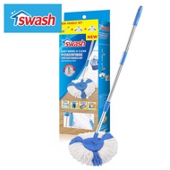 SWASH Easy Wring &amp; Clean Spin Mop Handle Set - สวอช อีซี่ริงแอนด์คลีน ชุดด้ามถังปั่นและผ้ารีฟิล อะไหล่ไม้ม็อบ ไม้ถูพื้น ด้ามม็อบ ม็อบถูพื้น