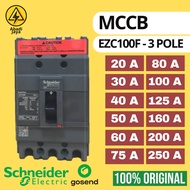 Schneider MCCB EZC EZC100F EZC250F 3P | 20A 25A 30A 40A 50A 60A 75A 80A 100A 125A 160A 200A 250A | 1