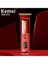 新設計電動理髮器,理髮師專用kemei Km-075 Usb快速充電理髮器可充電修剪器