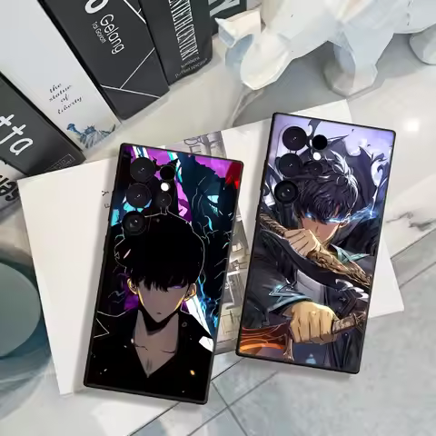 Anime Solo Leveling Phone Case For Samsung Galaxy S24 23 21 S25 Ultra Plus S24 22Plus A15 25 35 A54 