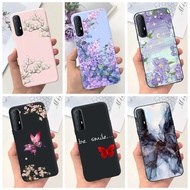 OPPO Reno3 Pro CPH2035 Beautiful Flower Pattern Casing Reno 3Pro 4G Candy Color Soft Silicone TPU Phone Case