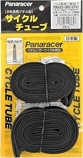 Panaracer Tube, 27.6 x 0.9-9.2 inches (700 x 23-26 cm), Presta Type, 1.3 inches (34/48/60 mm), Valve