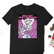 Red Hot Chili Peppers SDxy Lady Short Sleeve Cotton Black Men T-Shirt