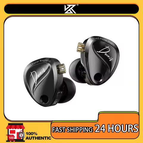 KZ Duonic Triple-Magnetic Planar Driver Upgraded HIFI Earphones, Wide Soundstage Wired IEMs with 4-T