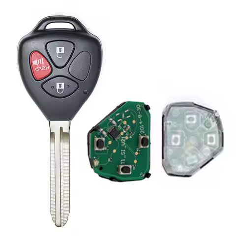 Keyecu MDL B42TA 3 Buttons 433MHz 4D67 Chip Remote Car Key Fob for Toyota Hilux Vigo Fortuner 4Runne