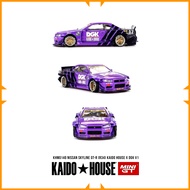 Mini GT x KaidoHouse x DGK 1:64 Nissan Skyline GT-R (R34) V1 KHMG140 * FREE PVC PROTECTION * Diecast