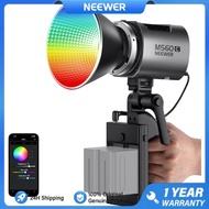 NEEWER Mini RGB LED Video Light, 360° Full Colors, 2700K-6500K, 8300lux/m, MS60C