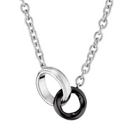 ::免費刻字:: 彩色美滿愛情 純銀項鍊-男款