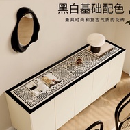 Shoe Cabinet TV Cabinet Cover Towel Vintage Leather Table Mat Insulated Waterproof Side Cabinet Counter Counter Mat Protective Mat