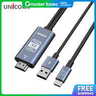 สายเคเบิลมิเรอร์ USB Type-C เป็น HDMI 4K UHD MHL 9600C อุปกรณ์เสริมทีวี