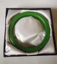 Beads&amp;things Bangle Class A Aventurine Jade