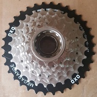 gear gir freewheel OXO 8 speed 13-34T Drat ulir Asli