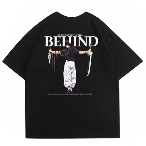 Japanese Anime Clothes Cartoon Fushiguro Toji Graphic T-shirt Men Fashion T Shirt Male Manga Fashion