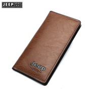 JEEP SPIRIT 1941 ESTD Mens Multi-Function Leather Credit Card Wallet Zippered Card Holder