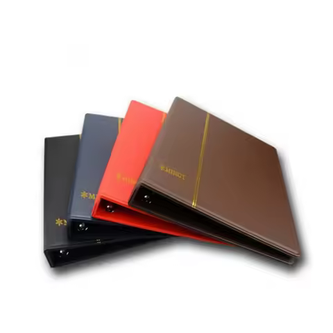 International Collection album 3/7/9 Hole leather coin collection album paper money postage stamp co
