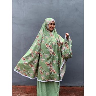 Mukena Traveling Dewasa 2 in 1 Katun Motif Bunga