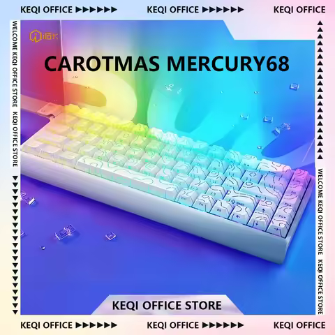 IROK Carotmas Mercury68 Magnetic Switch Mechanical Keyboard 8000Hz Wired Keyboard Low Delay RT0.004m