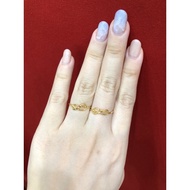 375 genuine gold infinite ring