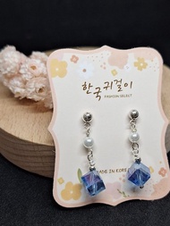 奧地利水晶純銀耳針