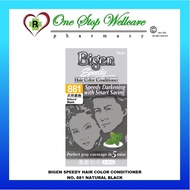BIGEN SPEEDY PEWARNA RAMBUT + PERAPI / BIGEN SPEEDY HAIR COLOR CONDITIONER NO. 881 NATURAL BLACK 80G