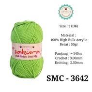 KATUN ANEKA - 4-Ply Milk Cotton Knitting Yarn / Sakura SMALL PLY Milk Cotton Yarn - 3642