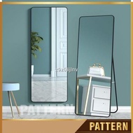 ❉¤∋PATTERN Full Length Curved Stand Mirror Standing Cermin Tinggi Besar Modern Nordic Tall 150x37cm OOTD Hanging Full Bo