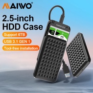 MAIWO 2.5 Inch HDD Case Portable Hard Drive Enclosure Type C SATA HDD SSD Case 6TB Hd Hard Disk Driv