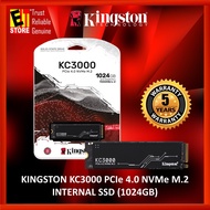 KINGSTON KC3000 PCIe 4.0 NVMe M.2 INTERNAL SSD (512GB/1024GB/2048GB/4096GB)