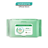 WATSONS Anti-Bacterial Cleansing Wet Wipes Pine Scented (pH Balanced, Alcohol-Free) 50s