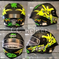 Zhongzheng Knight Zhitong EVO CA969 Graffiti Painted Geometric 969 Dual Mirror Full Face Helmet