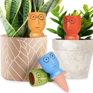 4PCS Self Devs Cute Plant Spikes Slow Watering System Indoor Plants For Vacation Garden