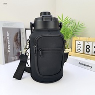 DRM 1PC 64oz Sports Water Bottle Holder Bag With Shoulder Strap Portable Water Bottle Carrier Bag