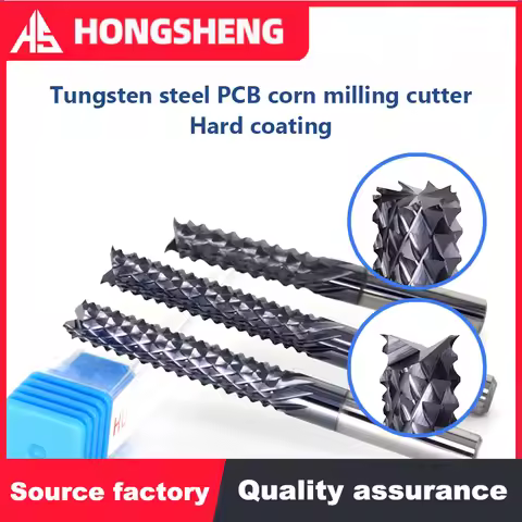 Solid Carbide Corn End mill Milling Cutter Bits 3.15, 4, 6, 8mm For Graphite/Carbon fiber PCB End Mi